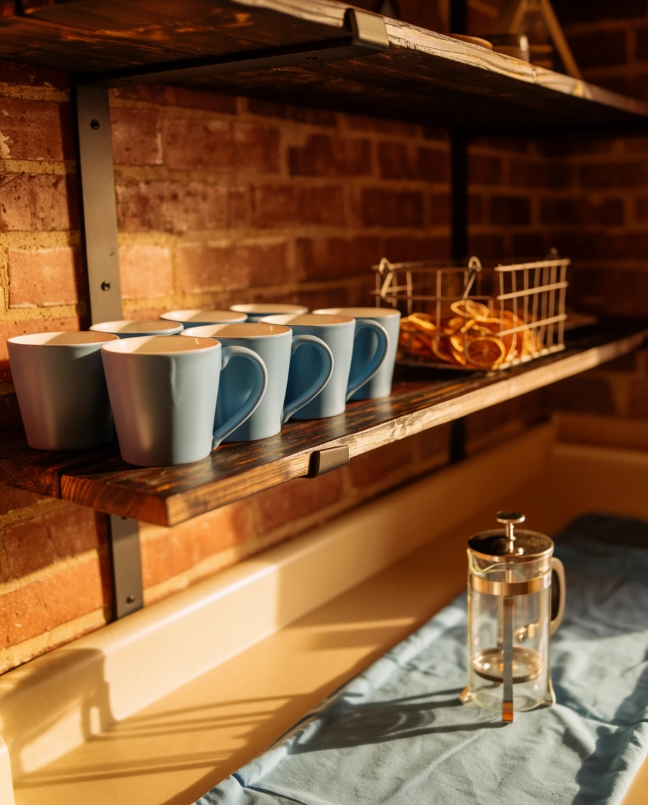 Rustic Wood Shelf Styling 2