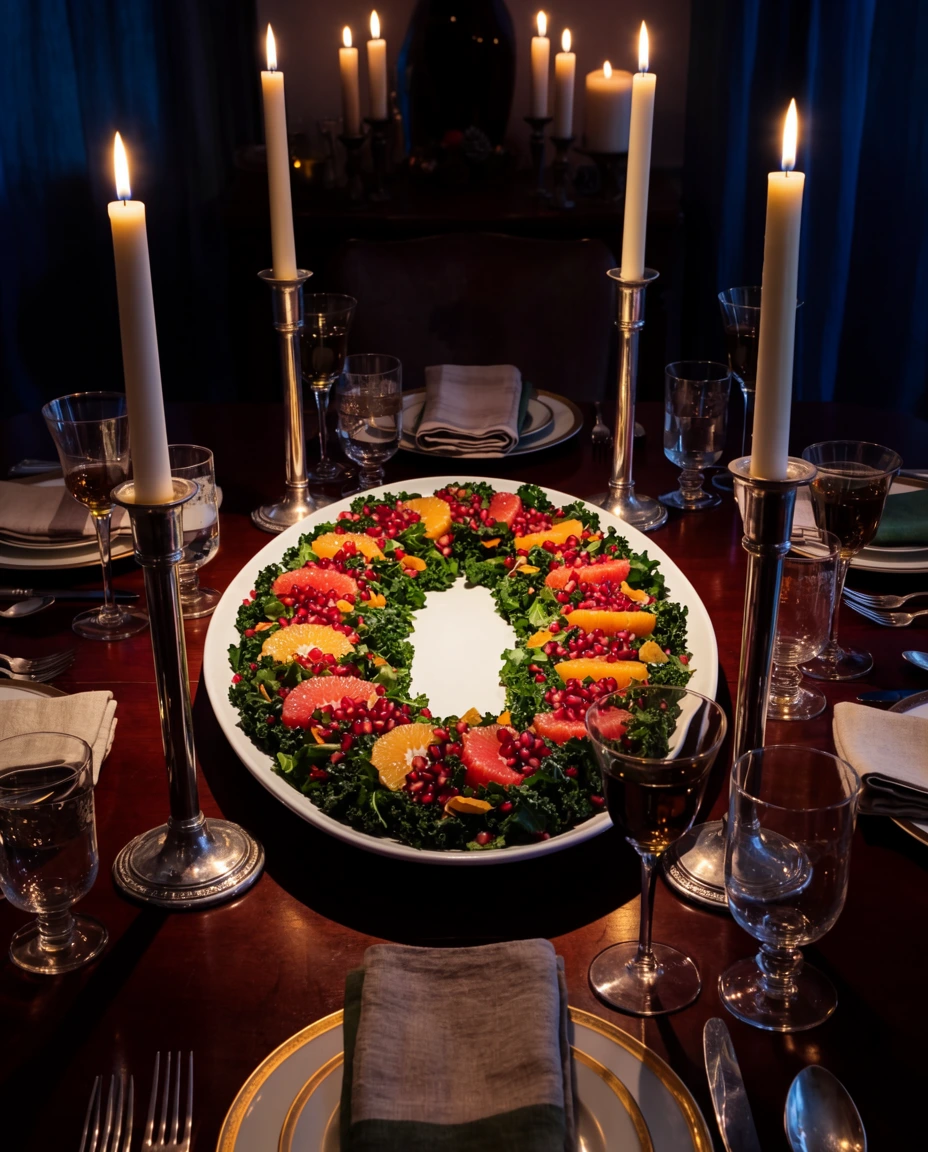 Salad Greens Wreaths for the Table 1
