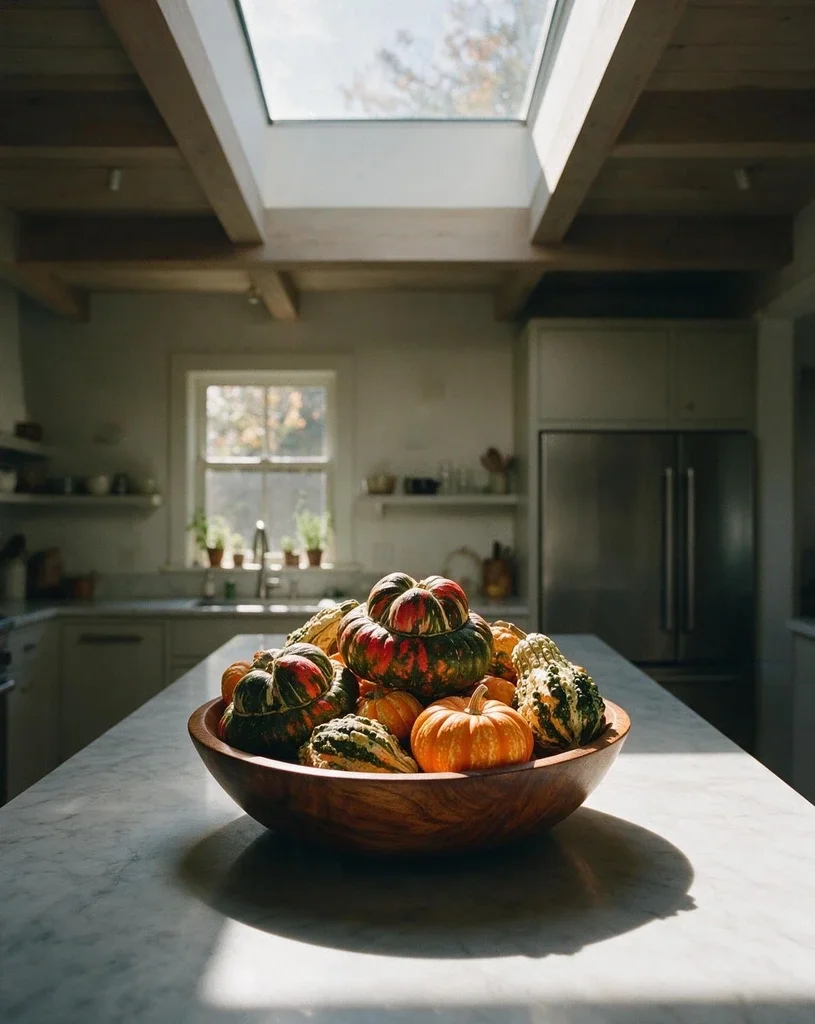 Simple Centerpieces with Seasonal Gourds 2