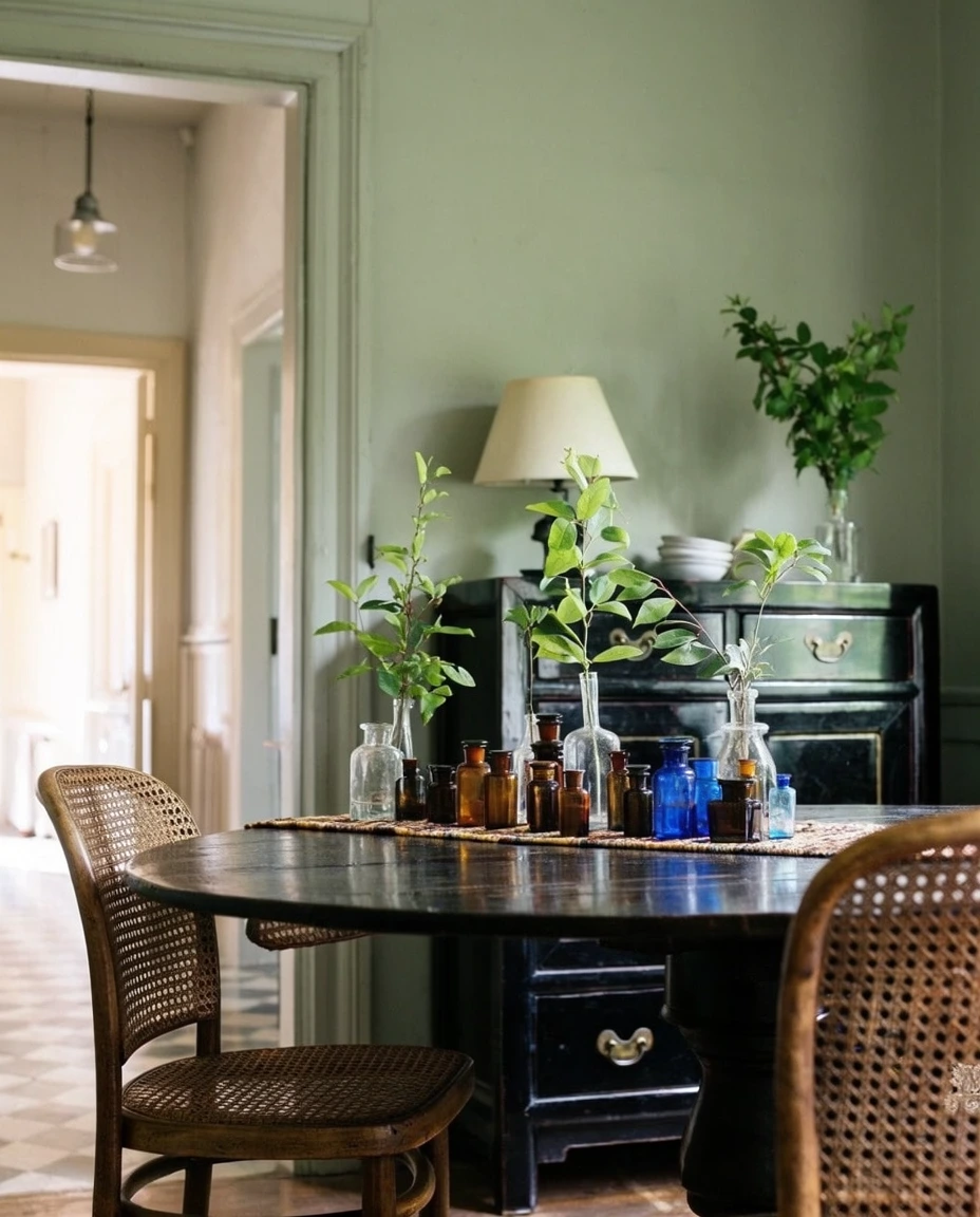 Simple Greenery in Bud Vases 1
