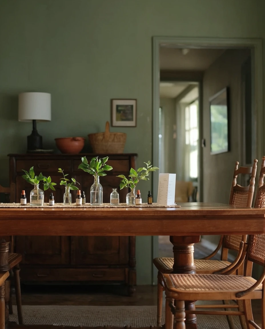 Simple Greenery in Bud Vases 2