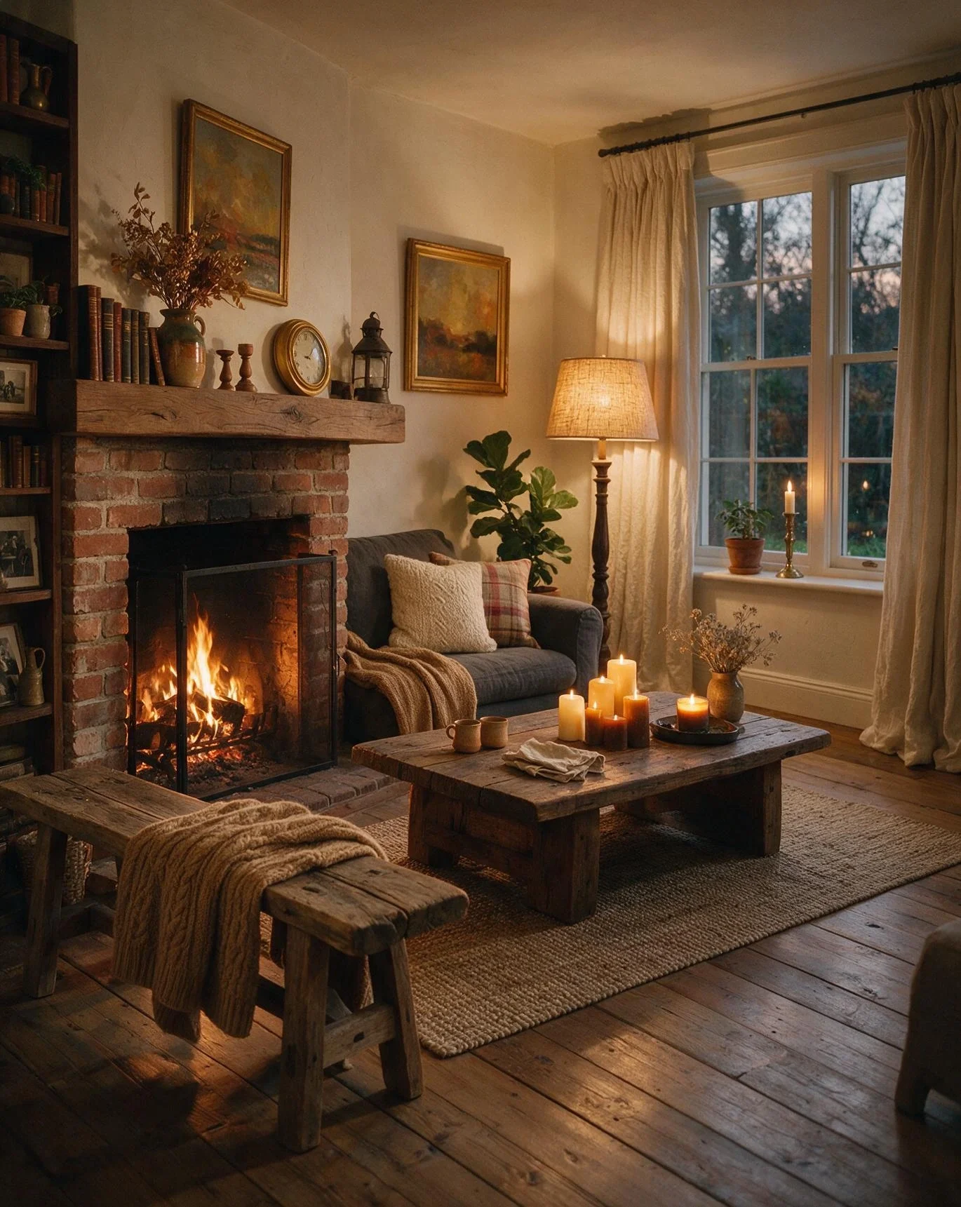 Simple Rustic Evenings and Firelight 2