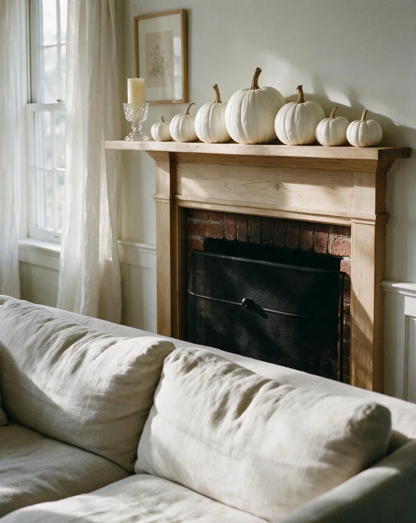 Simple White Pumpkins Arrangement 1