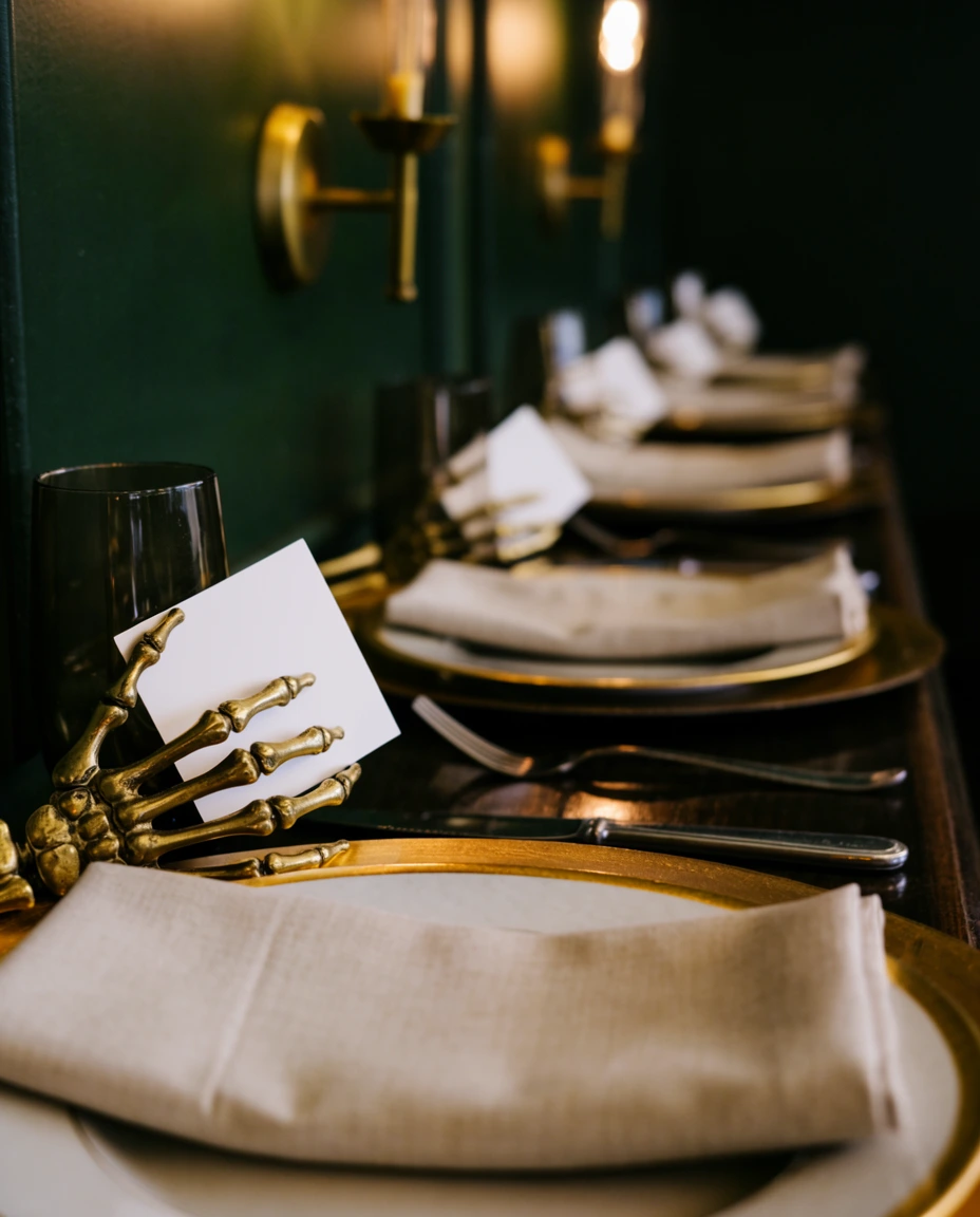 Skeleton Hands for Place Cards 1