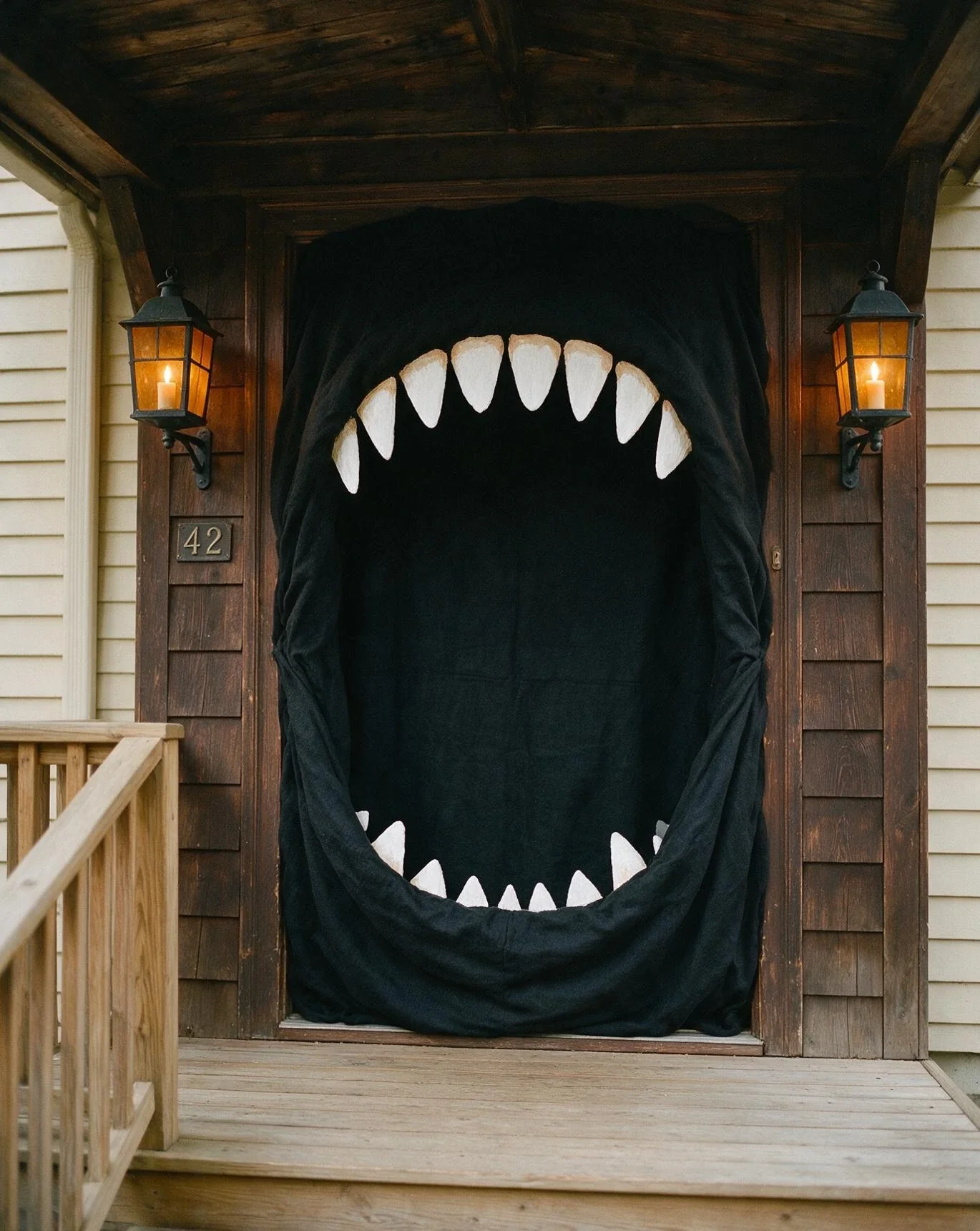 Spooky Door Wrap for Halloween Night 1
