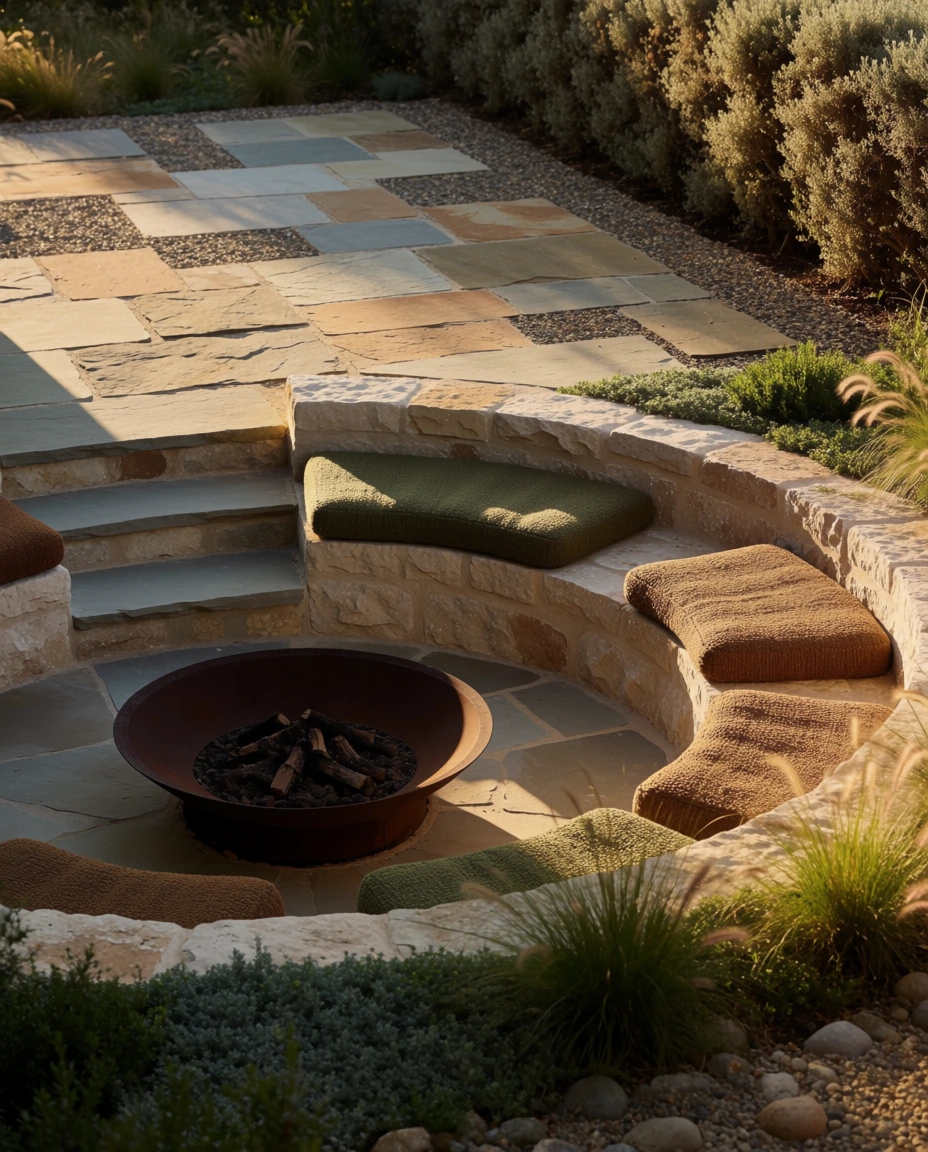 Sunken Fire Pit Lounge 2