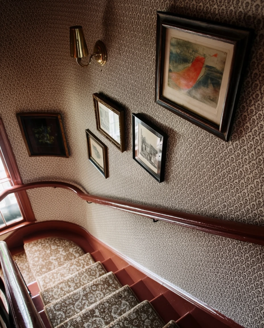 Vintage Frames for a Hallway Wall 1