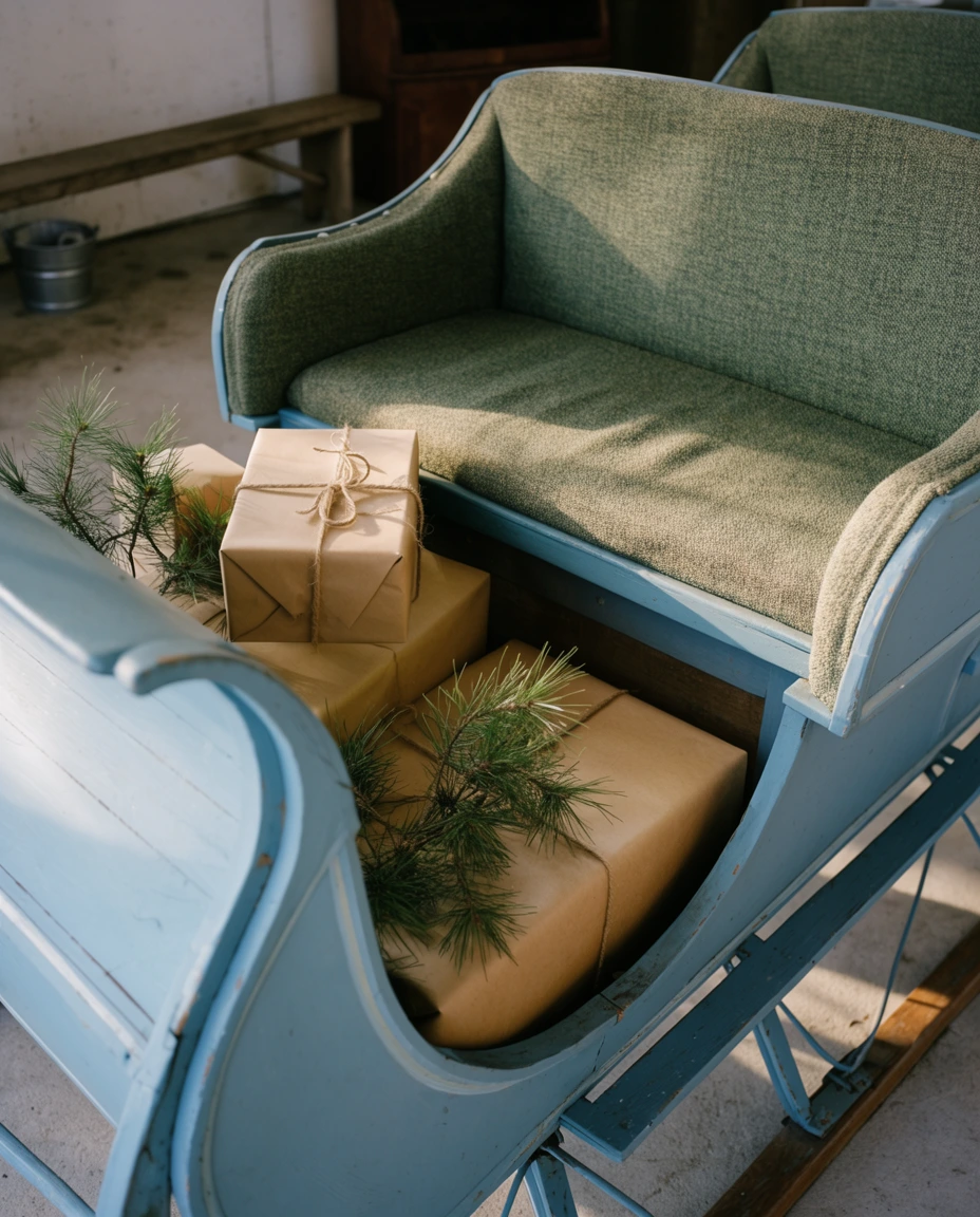 Vintage Sleigh Display 1