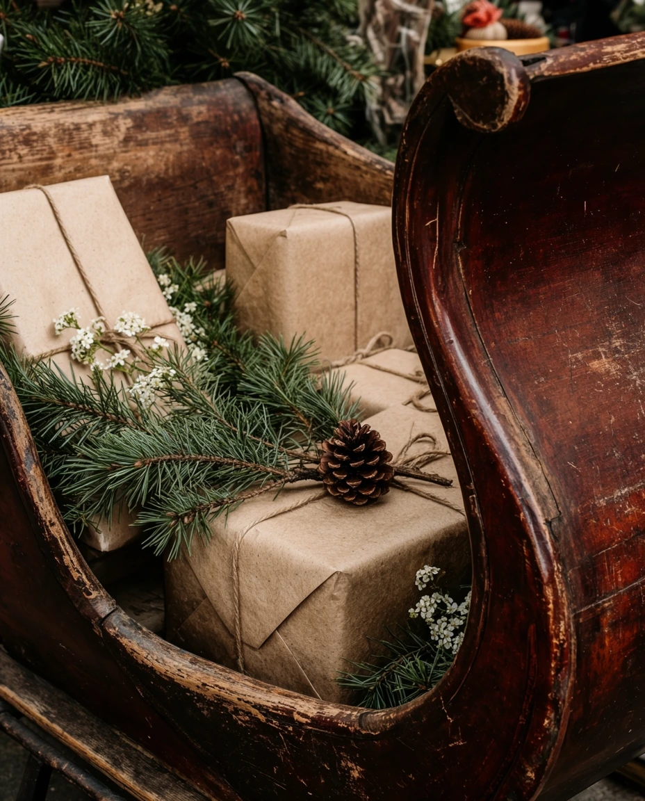 Vintage Sleigh Display 2