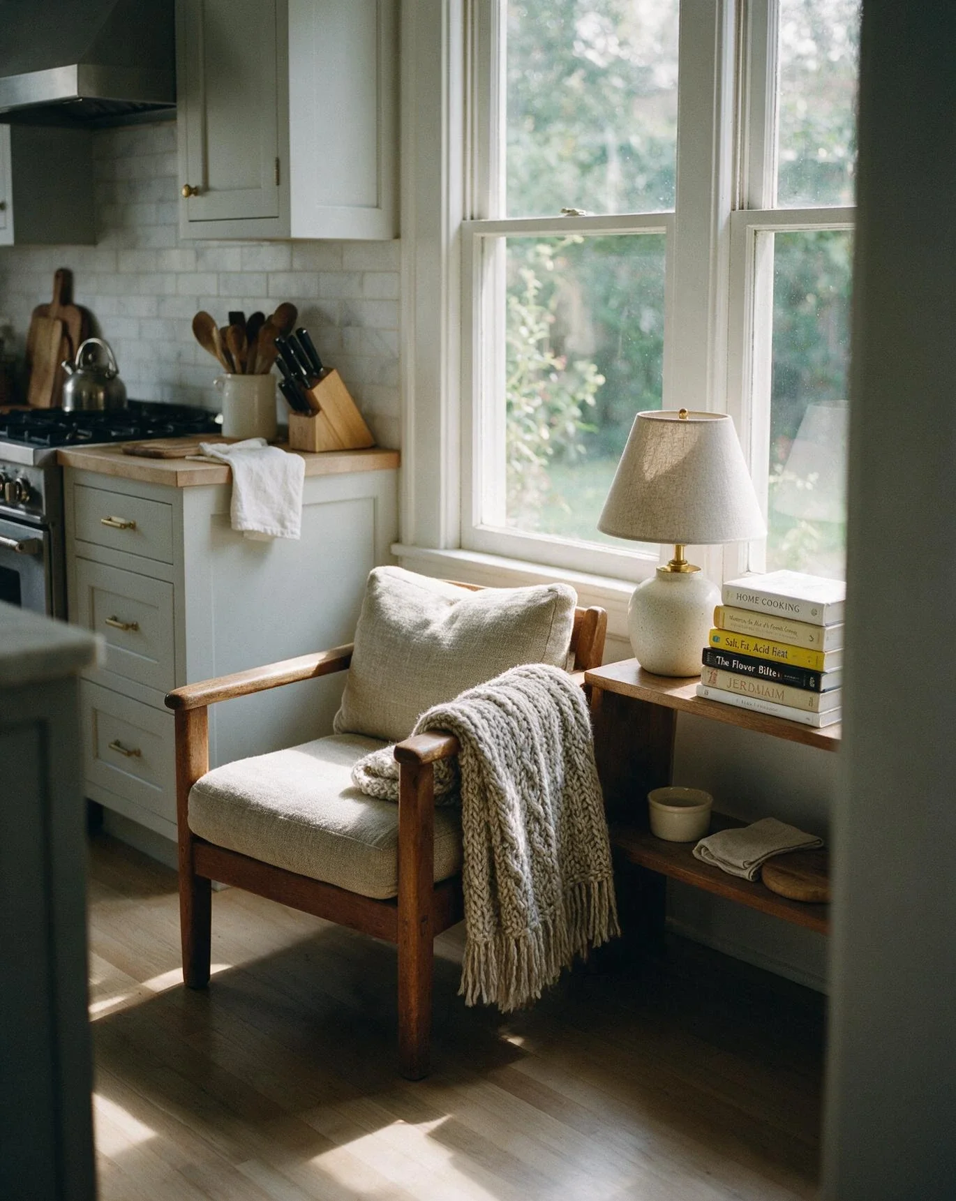 Warm Reading Nook Styling 1