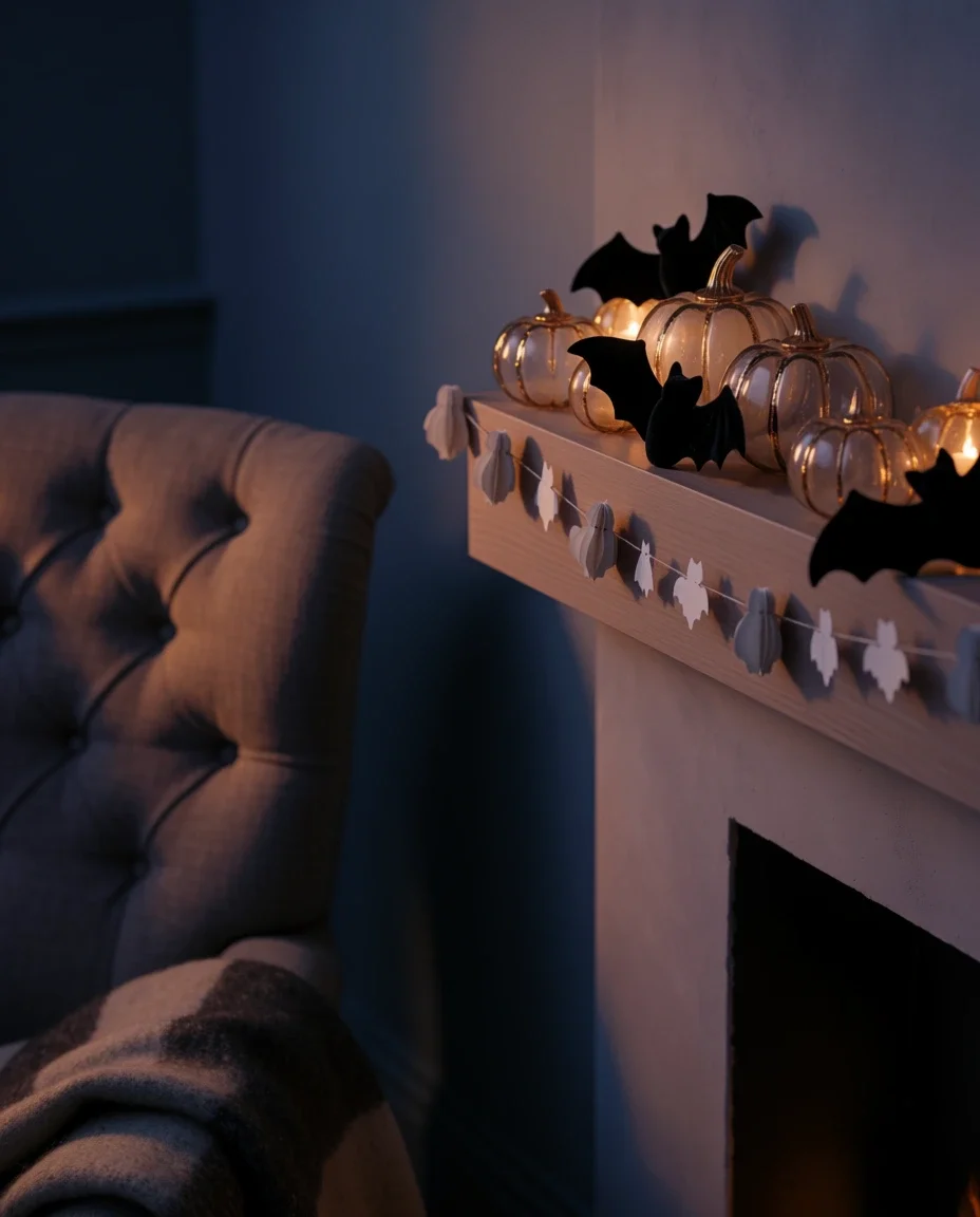 Whimsical Halloween Mantel Display 2