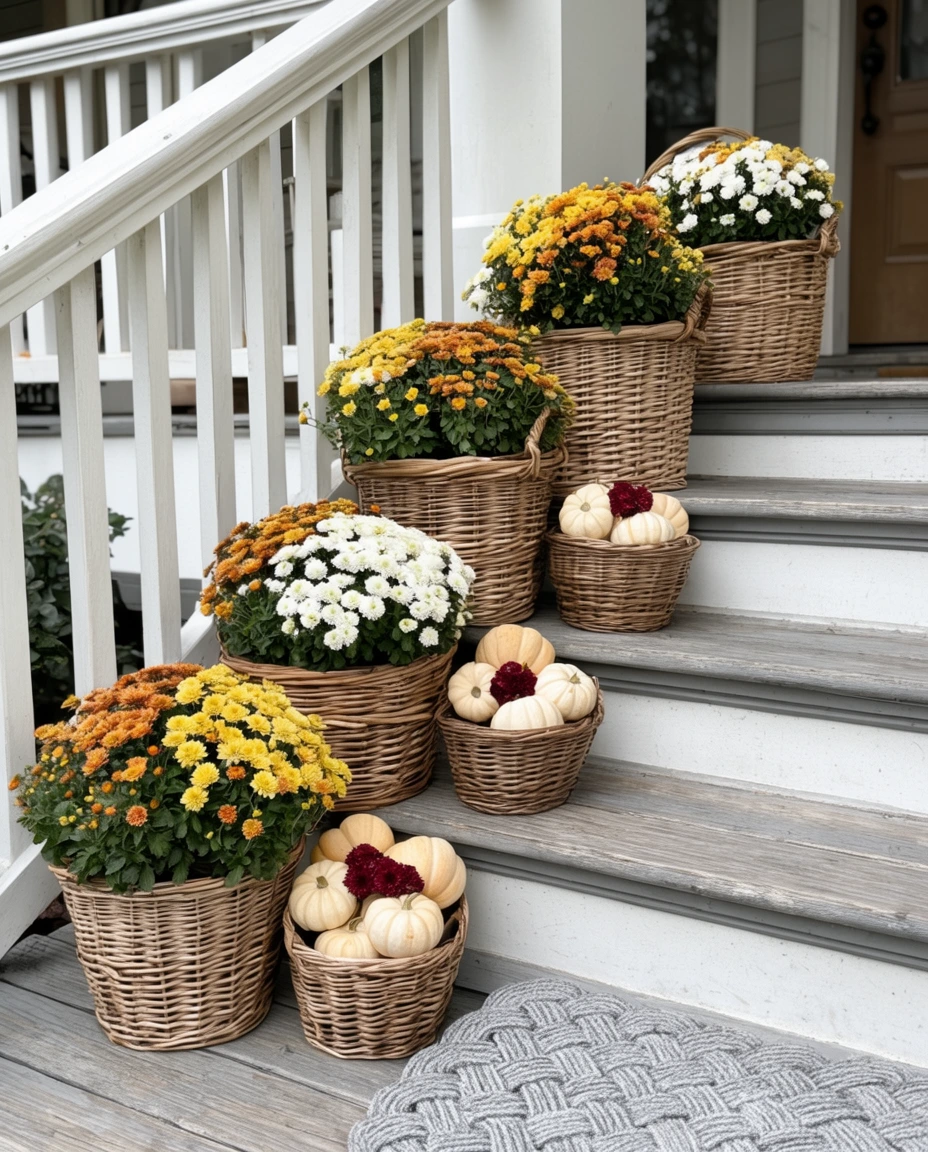 Wicker Baskets for Porches 1