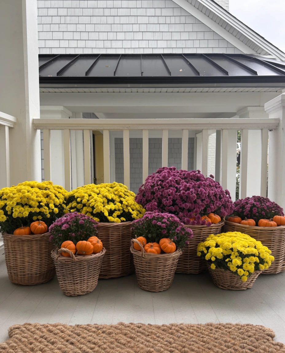 Wicker Baskets for Porches 2