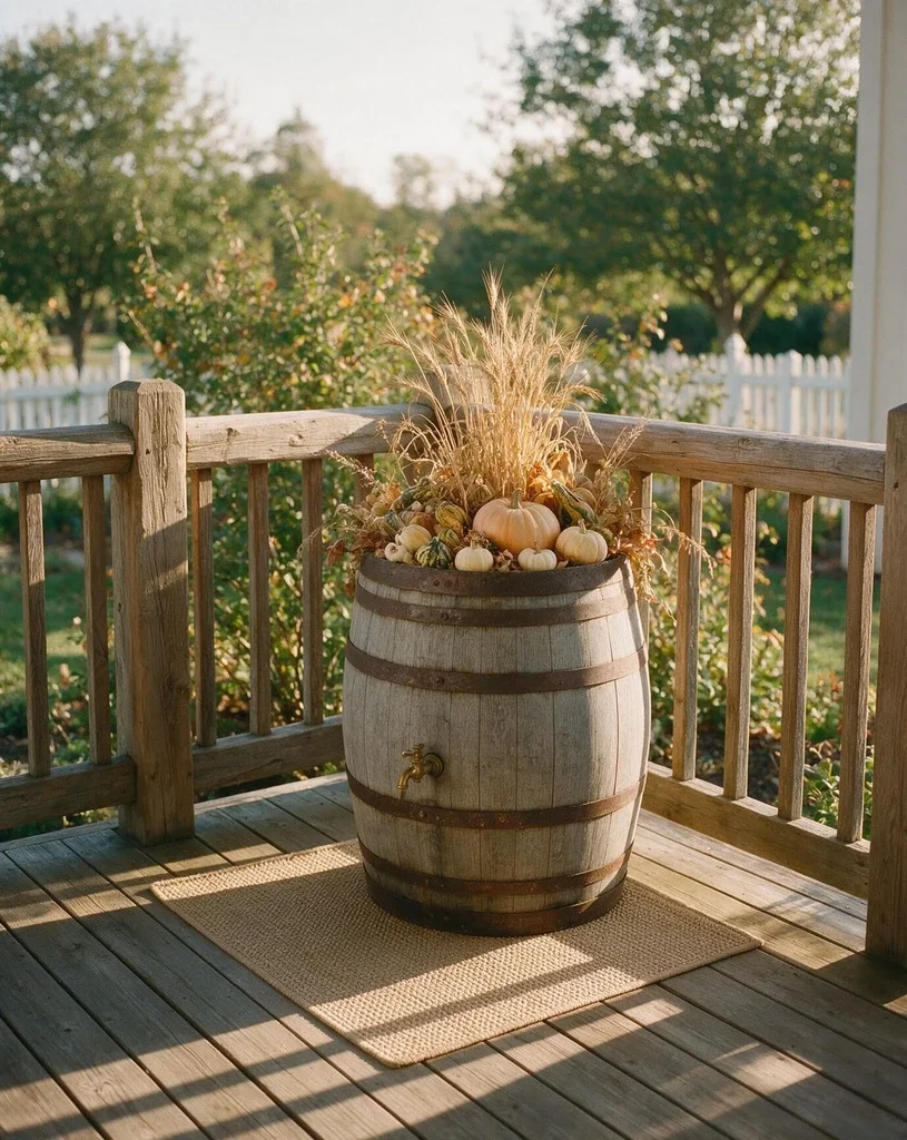 Wine Barrel Planter Vignette 2