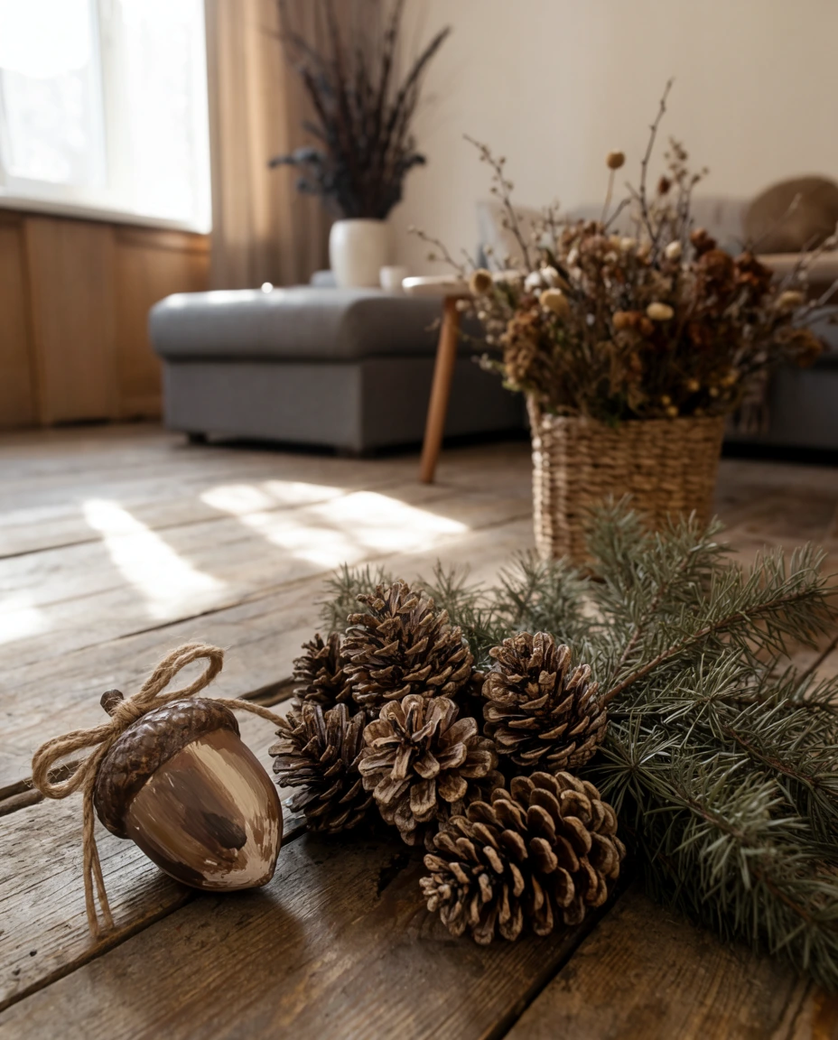 Woodland Nature with Pinecones 2