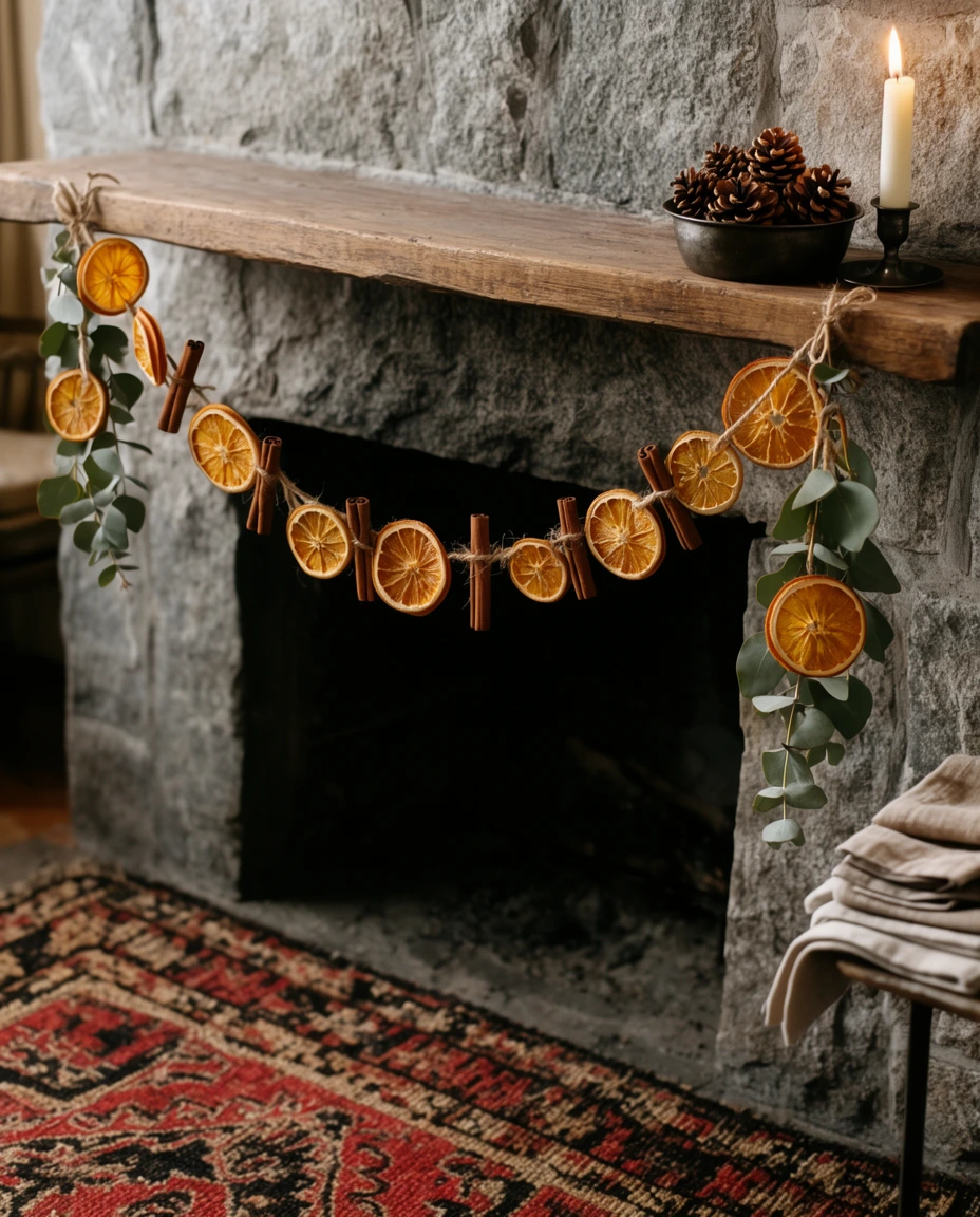 A DIY Garland for the Mantel 2