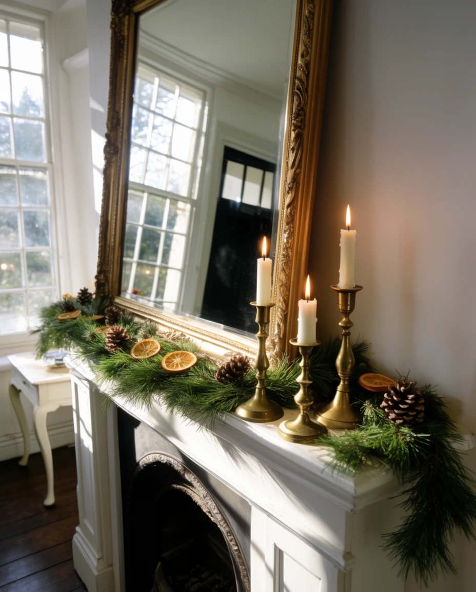 DIY Christmas Mantel Magic 1