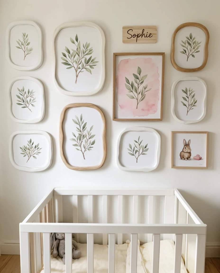A Gallery Wall Over the Crib 2