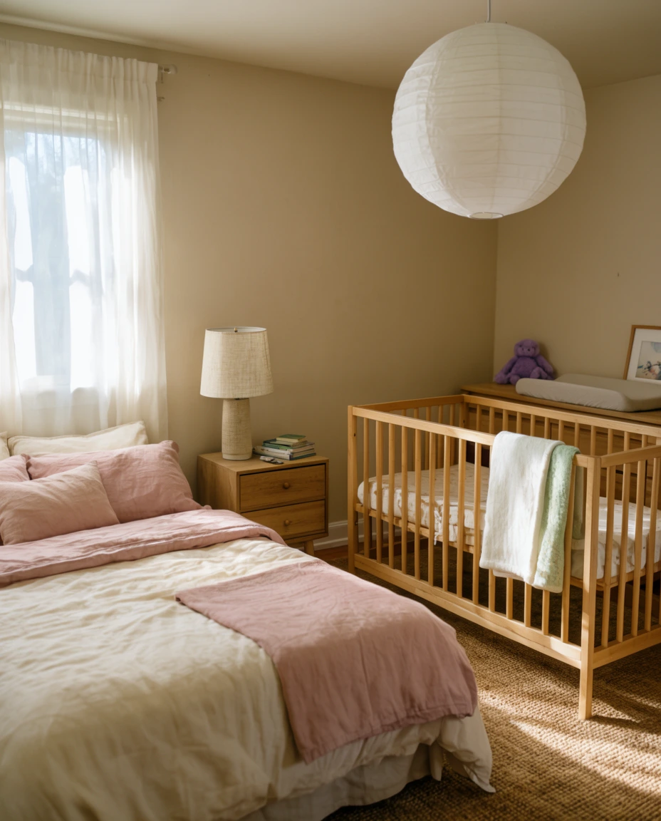 A Nursery with an Adult Bed 1