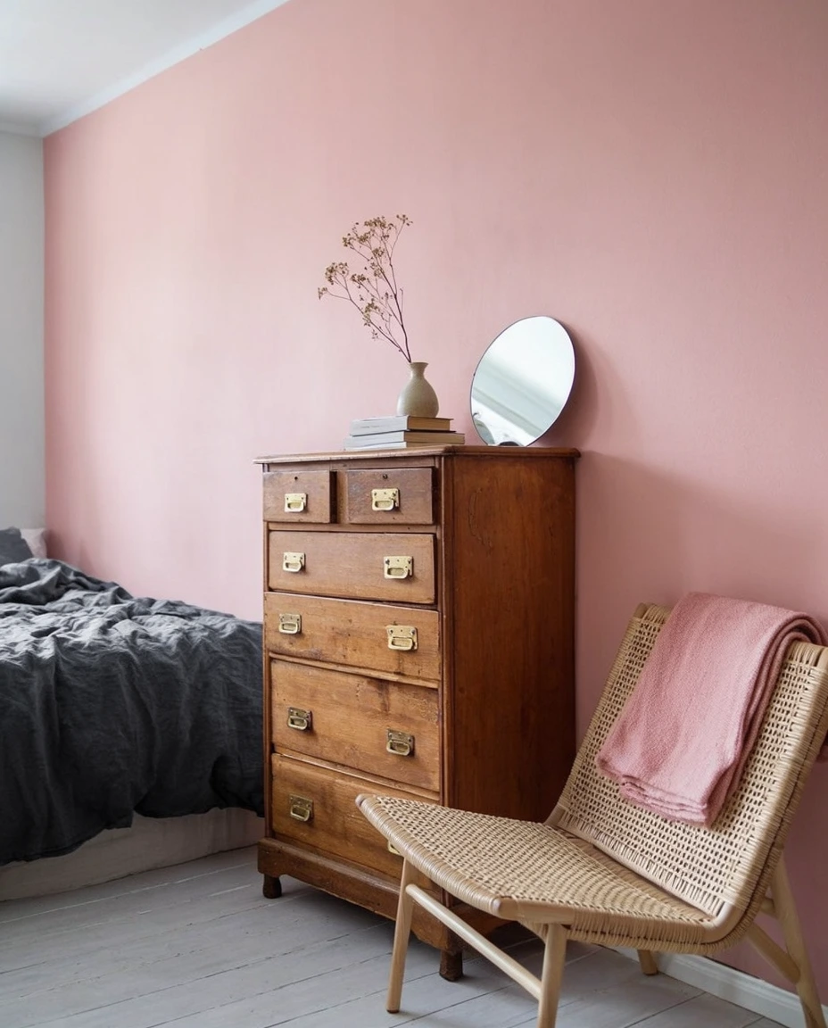 Pink Accents for a Small Corner 1