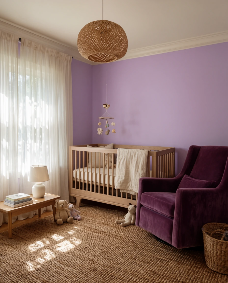 Purple Nursery for a Princess 1