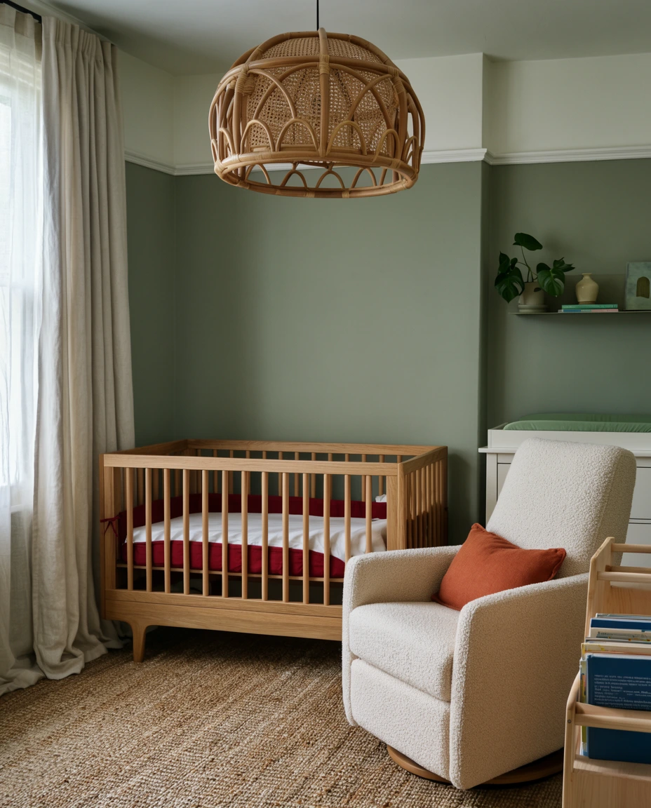 Sage Green Nursery Nook 2