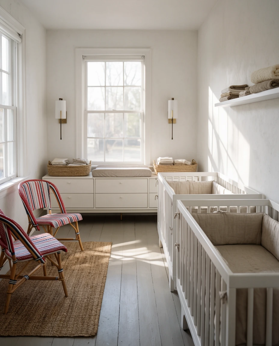 Twin Nursery Layout Ideas 1