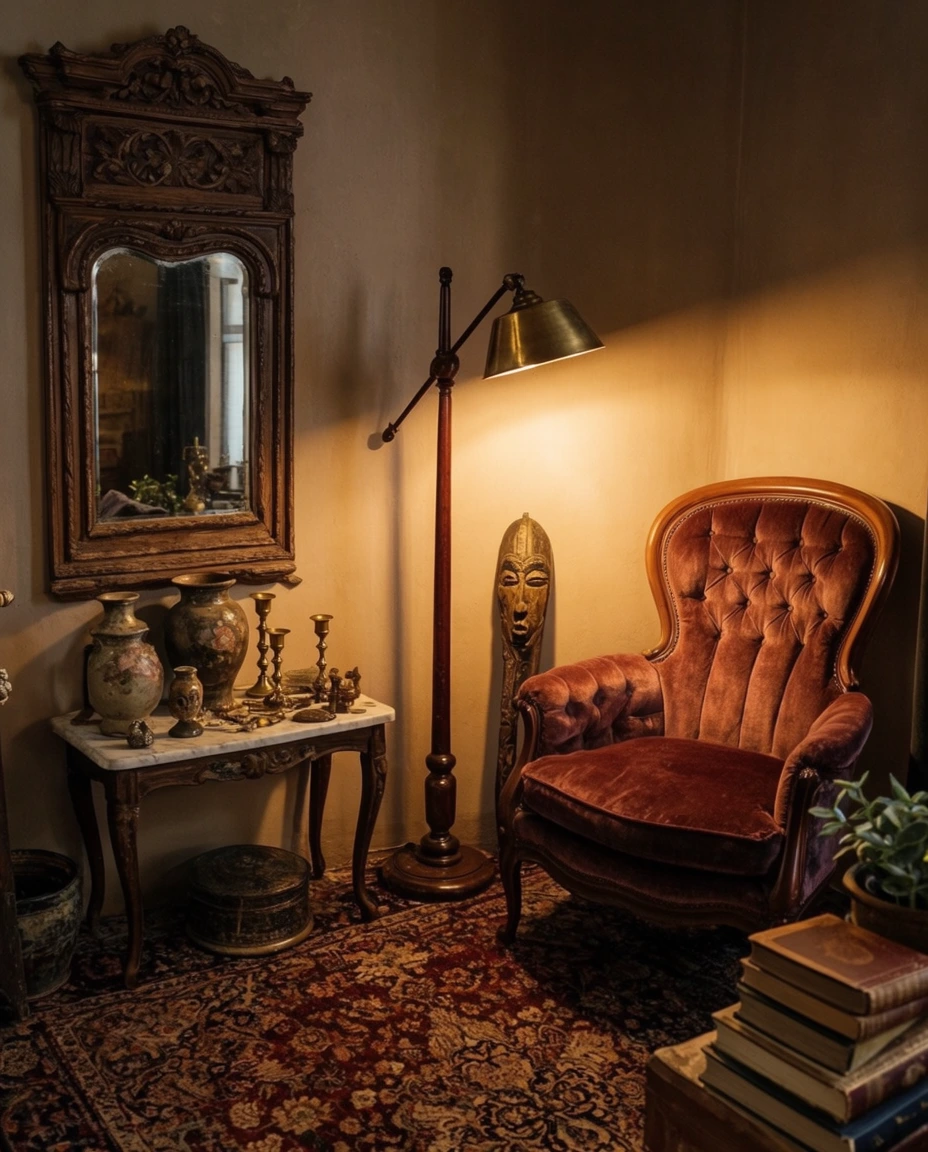 Vintage Finds in a Cozy Corner 2