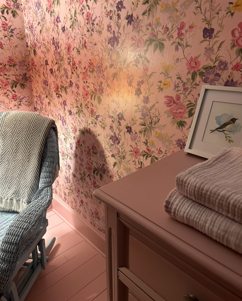 Vintage Floral Wallpaper Charm 1